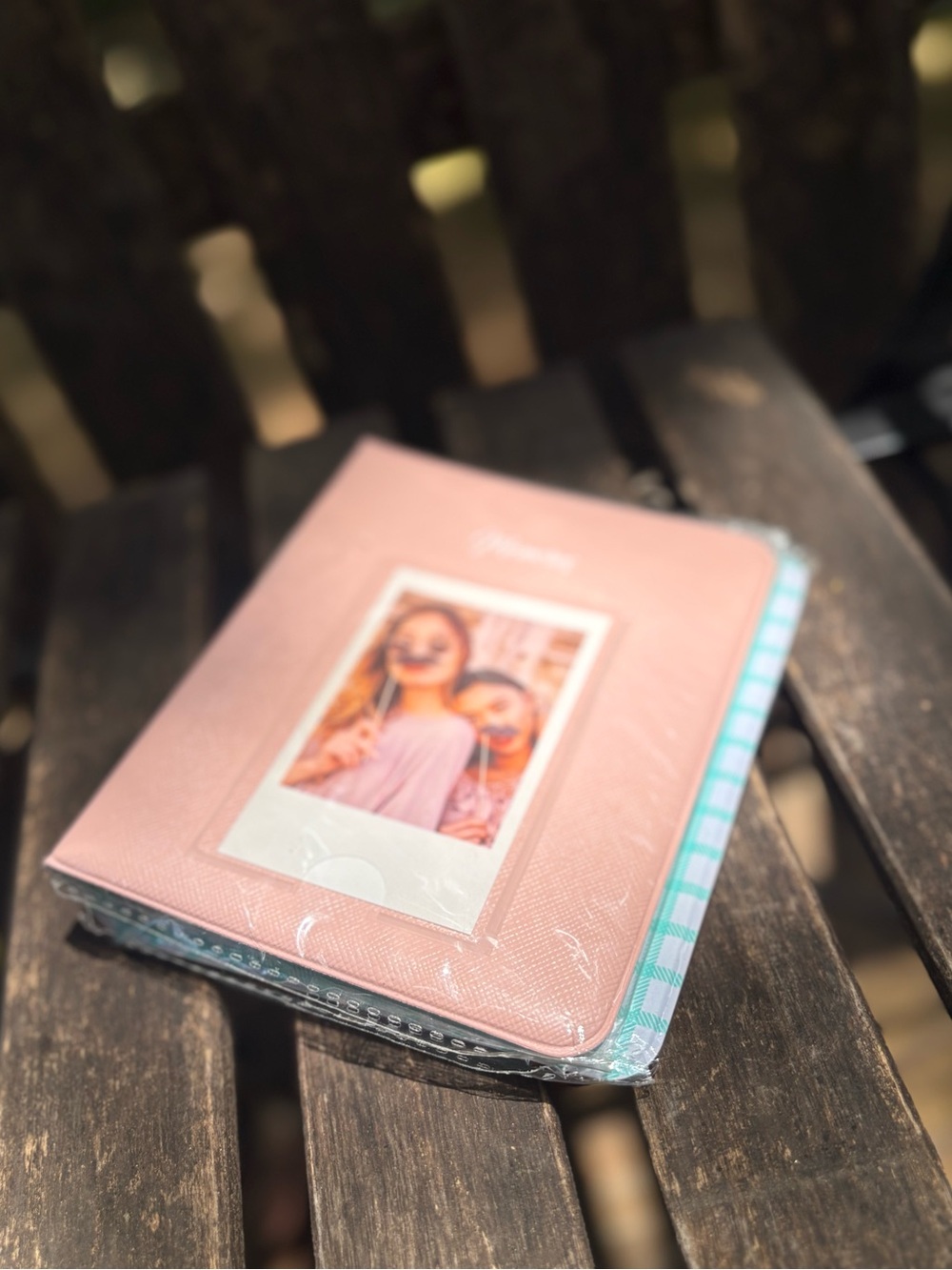 Mini Kids Pink Photo Album Wallet with Clear Pocket